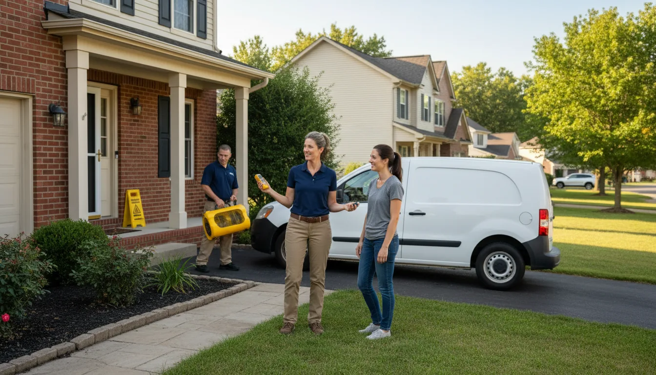 Residential water damage restoration in Armbrust, PA